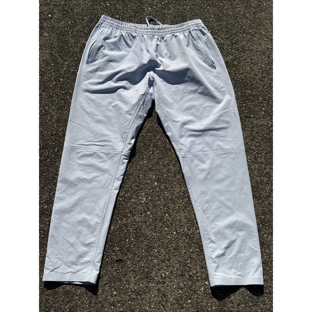 Outdoor Voices RecTrek Pants Pale Blue Elastic Waist Zip Pockets Size XL Women's